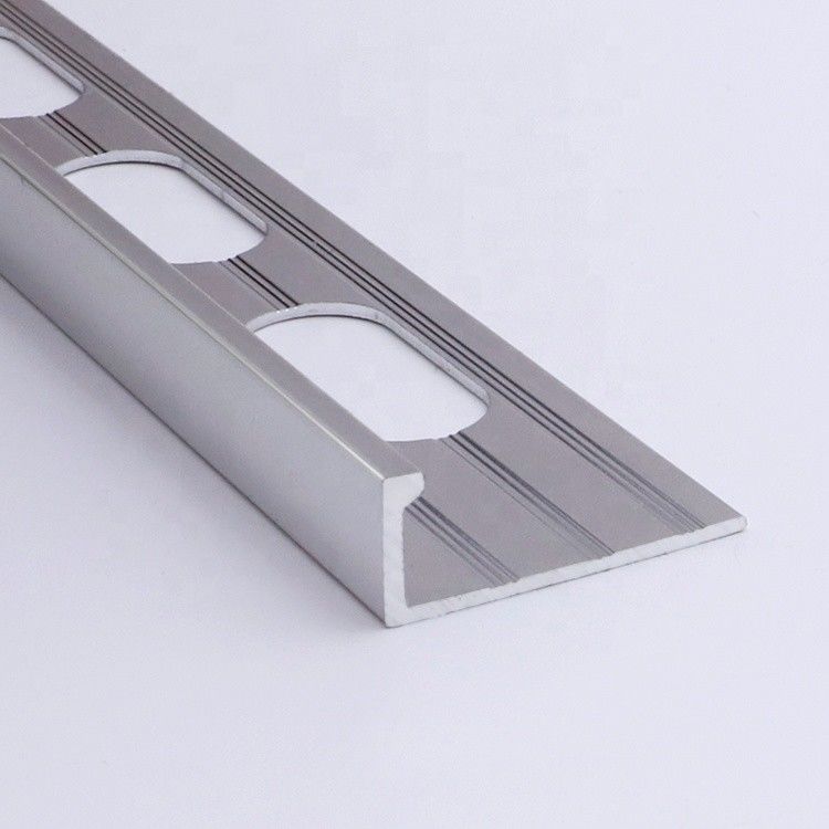 aluminio del ajuste de la teja del borde del cuadrado de Chrome del cinc de los 2.7m