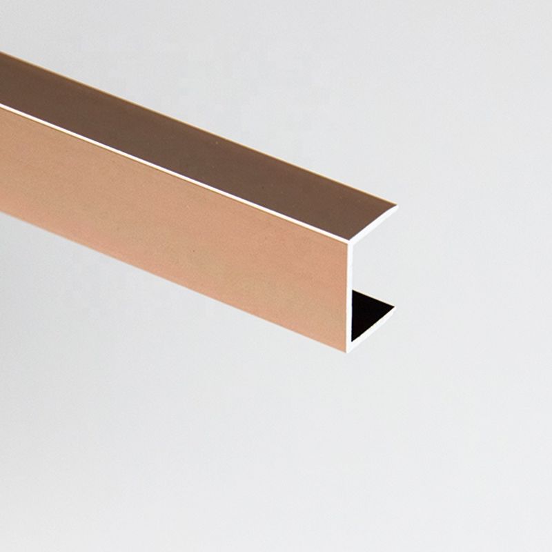La decoración de aluminio del ajuste de la teja del oro del cepillo de 10M M pulió