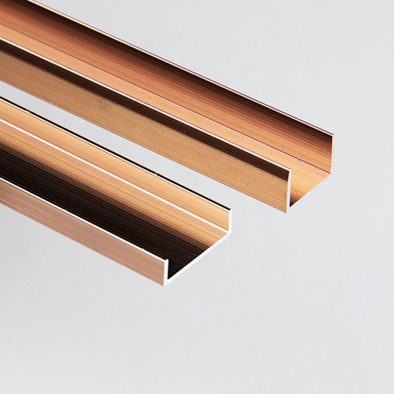 La decoración de aluminio del ajuste de la teja del oro del cepillo de 10M M pulió