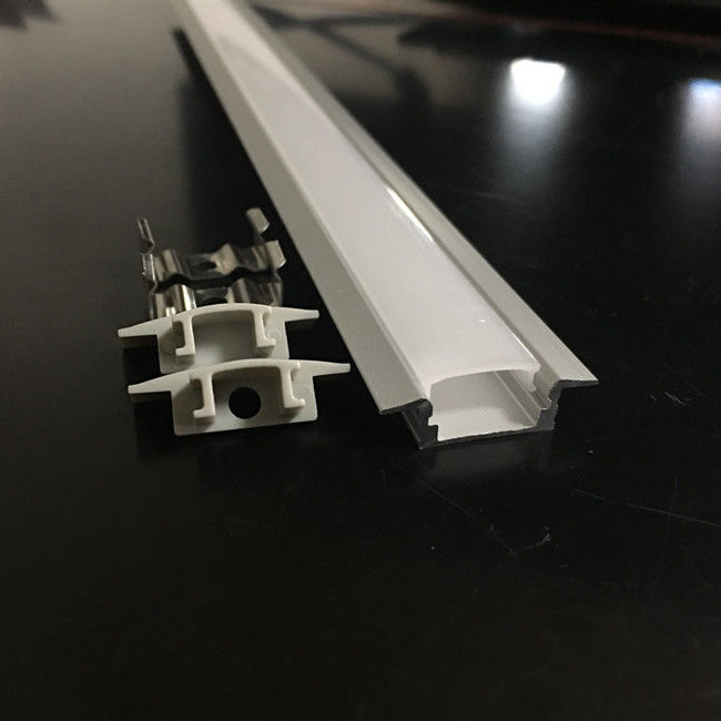 Canal de aluminio ahuecado del perfil de 12m m LED para la tira del LED