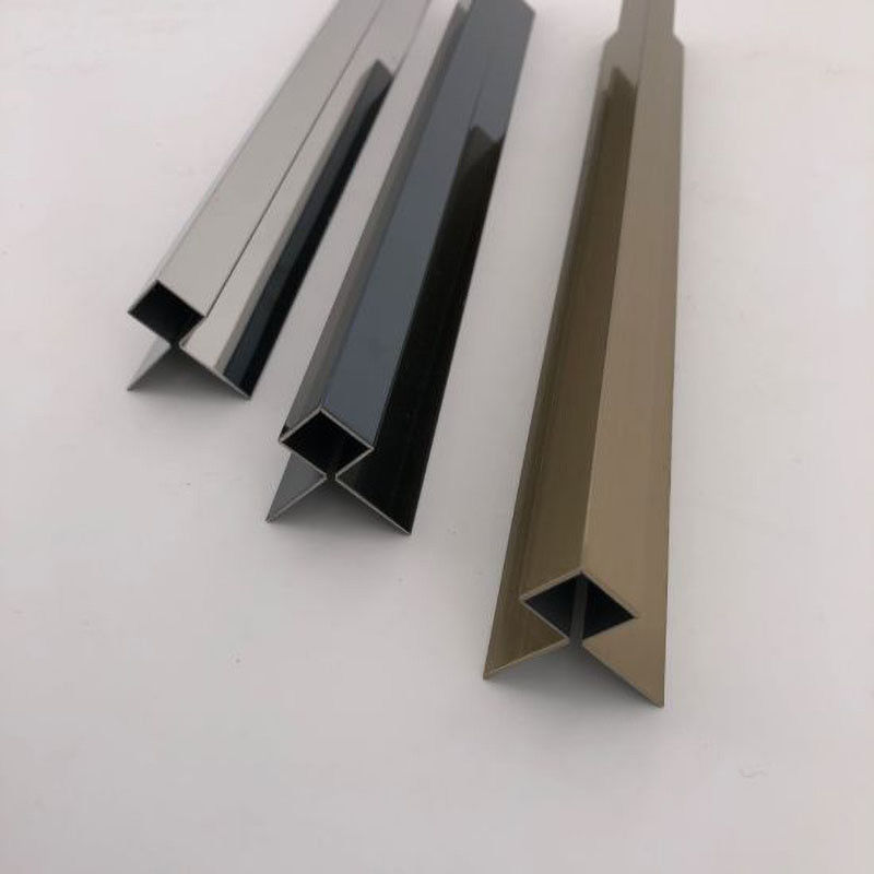 Ajuste cuadrado decorativo de acero del borde de la teja de las tiras 2.0m m de Sqstainless del espejo