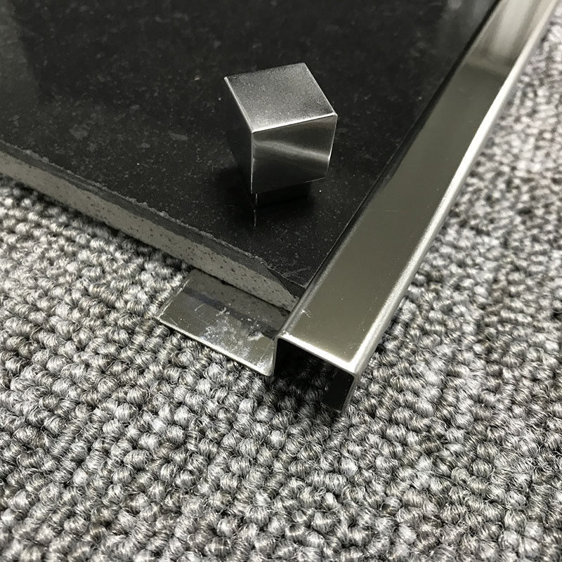 Ajuste cuadrado decorativo de acero del borde de la teja de las tiras 2.0m m de Sqstainless del espejo