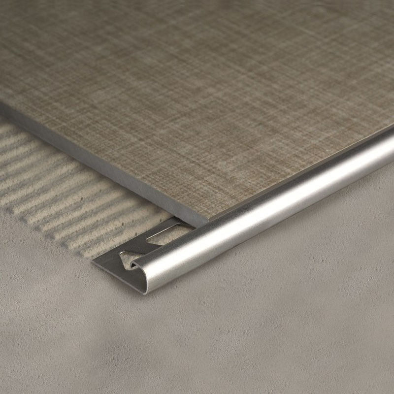 Ajuste de acero inoxidable los 2.7m de la teja del cuadrante del canal de aluminio de la esquina de cerámica de T
